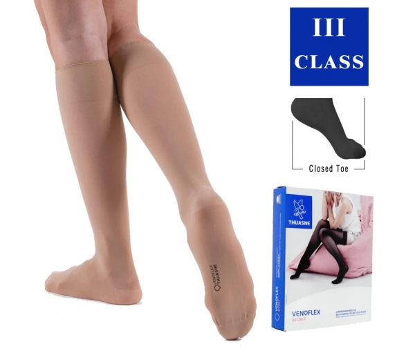 Компрессионные гольфы KOKOON с закрытым носком, 3 класс компрессии Компрессионные гольфы KOKOON с закрытым носком, 3 класс компрессии