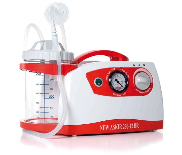 Портативный медицинский аспиратор NEW ASKIR 230 / 12V BR, RE-310211