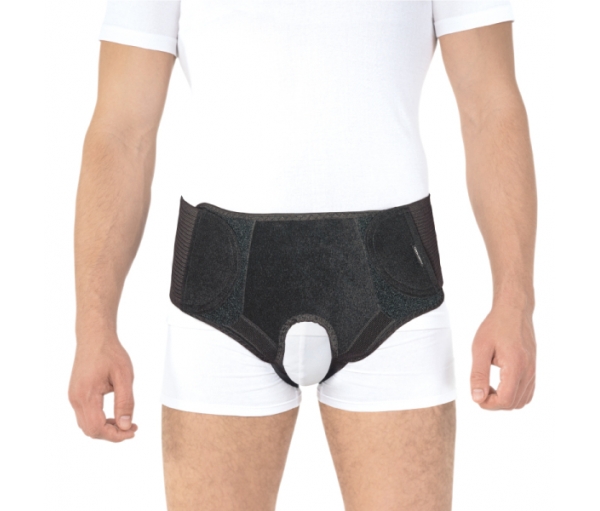 Бандаж противогрыжевой паховый "Люкс" (универсальный), Торос Груп Тип 355 (черный)