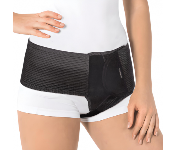 Бандаж противогрыжевой паховый право - левосторонний "Люкс" Торос Груп Тип 354 (черный)