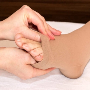 Гольфы компрессионные 1 класс AV-100/AV-101, открытый, закрытый носок, Aurafix