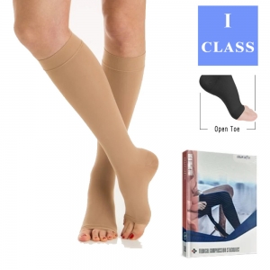 Гольфы компрессионные 1 класс AV-100/AV-101, открытый, закрытый носок, Aurafix