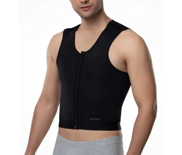Майка компрессионная мужская с молнией Aurafix LC-1723 Майка компрессионная мужская с молнией Aurafix LC-1723