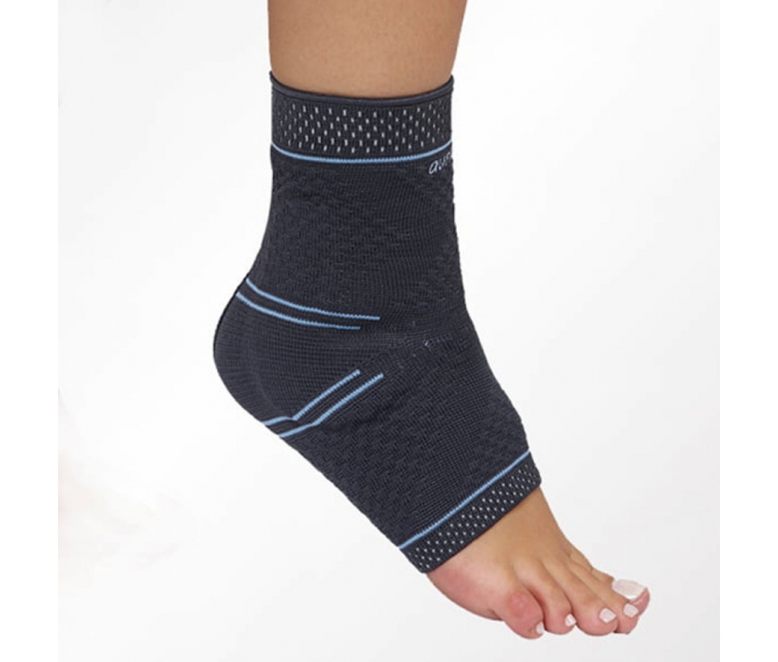 Бандаж на голеностопный сустав Aurafix 408 компрессионный, с силиконовыми подушечками Бандаж на голеностопный сустав Aurafix 408 компрессионный, с силиконовыми подушечками