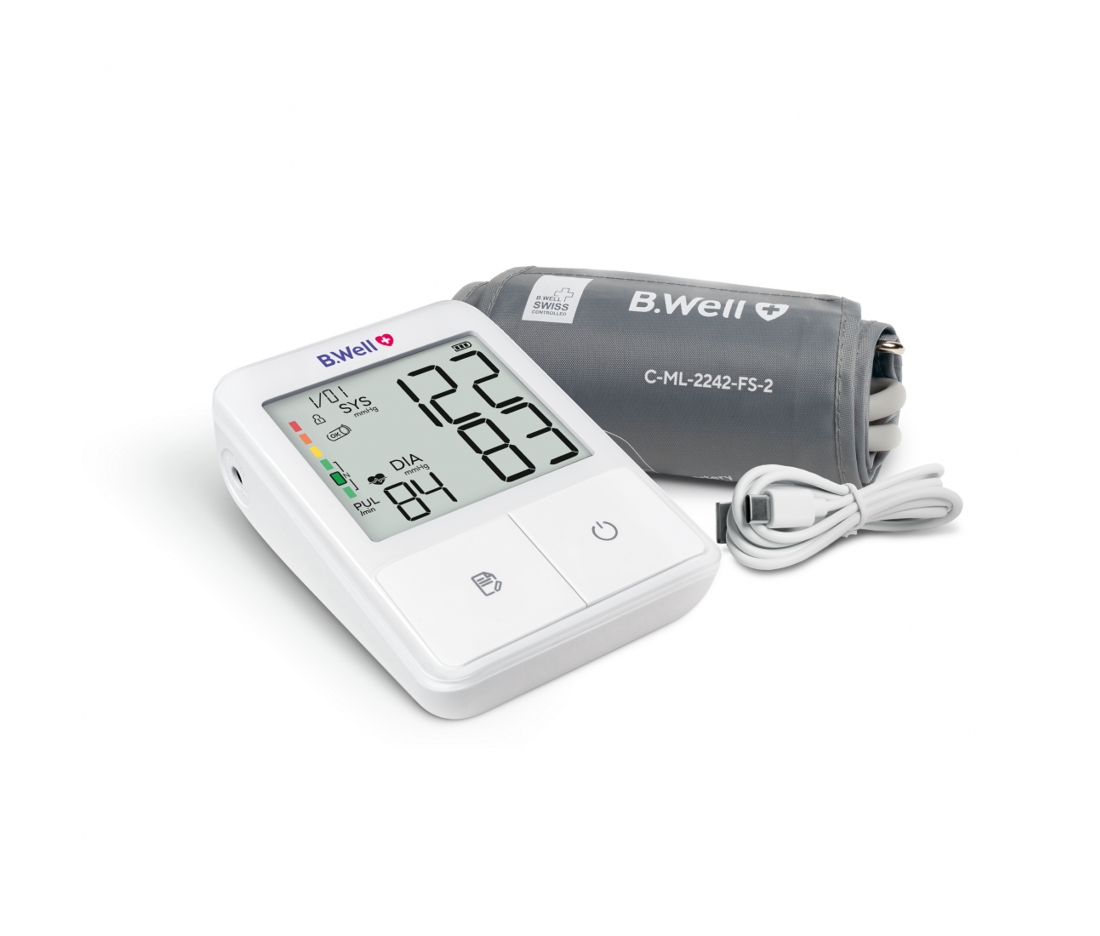 Автоматический тонометр с манжетой 22-42 см, без адаптера B.Well MED-50