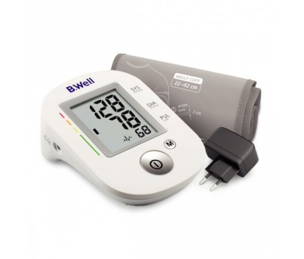 Автоматический тонометр PRO-35 M-L с манжетой 22-42 и адаптером, B.Well