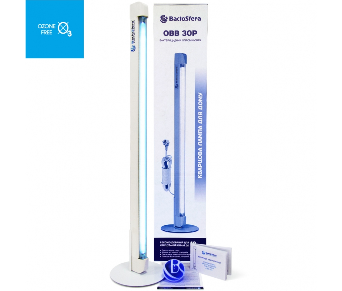 Бактерицидный облучатель OBB 30P Ozone Free, BactoSfera 