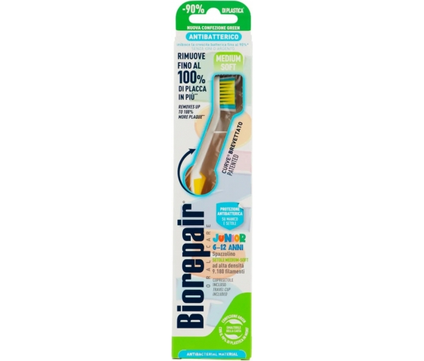 Зубная щетка "Совершенная чистка" Medium Soft Джуниор 6-12 лет Biorepair