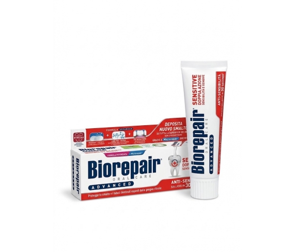 Зубная паста «Для чувствительных зубов с двойным действием» Biorepair 75 мл Зубная паста «Для чувствительных зубов с двойным действием» Biorepair 75 мл