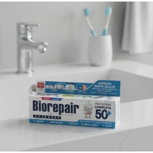 Зубна паста "Комплексний догляд Адвансед" без фтору, Biorepair, 75 мл