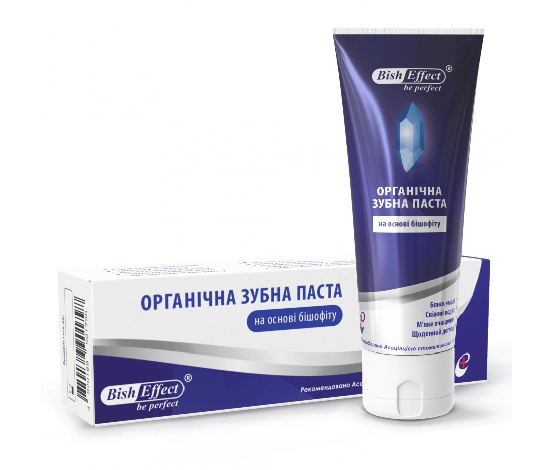 Органическая зубная паста на основе бишофита "Bisheffect" Бишофит Полтавский, 75 мл