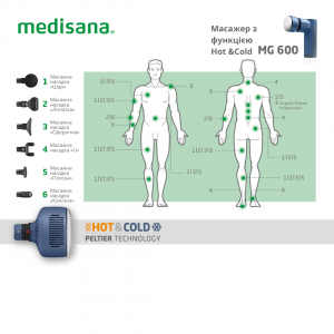 Масажер з функцією Hot & Cold MG 600, Medisana