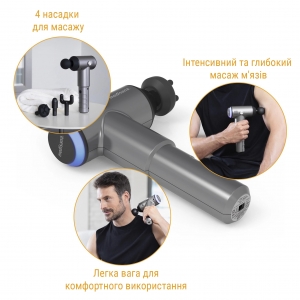 Ручний акумуляторний масажер для тіла та м'язів MG 500 Pro, Medisana