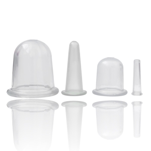 Набор массажных банок для лица и тела 4 штуки БМПН-4, ТМ Чудесник