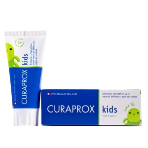 Дитяча зубна паста (від 6 років) з фтором Curaprox Kids зі смаком м'яти, 60 мл