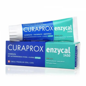 Зубна паста ферментна з фтором Curaprox Enzycal 1450, 75 мл