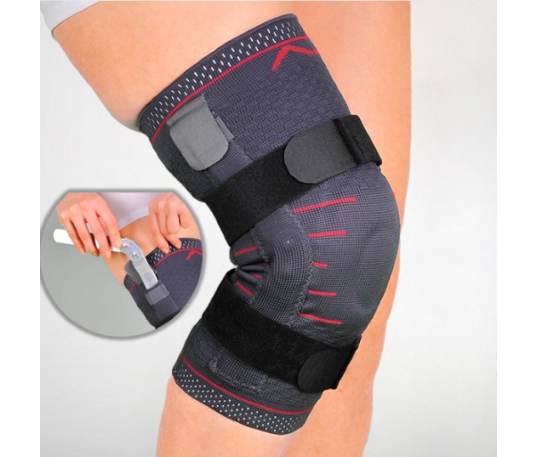 Бандаж на коліно трикотажний на шарнірах із подушечкою Ersamed REF-703