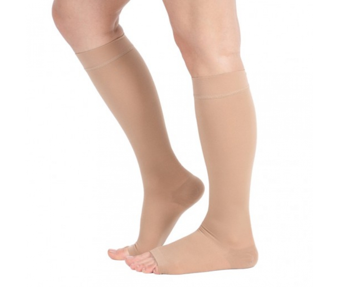 Компрессионные гольфы 2-й класс 23-32 мм р. с., открытый носок - Ersamed ERSA-509-1