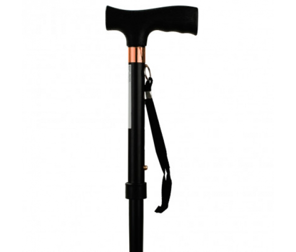 Алюминиевая трость с Т-образной ручкой черная OSD-BL560202