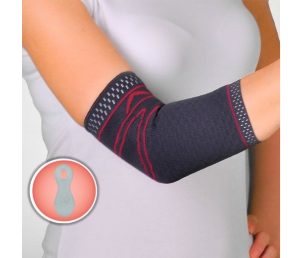 Бандаж на локоть трикотажный с силиконовыми подушечками Ersamed REF-710