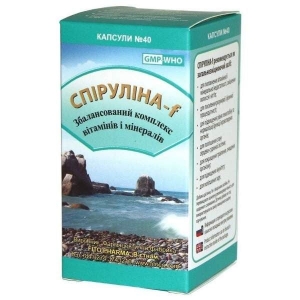 Комплекс вітамінів та мінералів "Спіруліна-F" Fito Pharma, 40 капсул