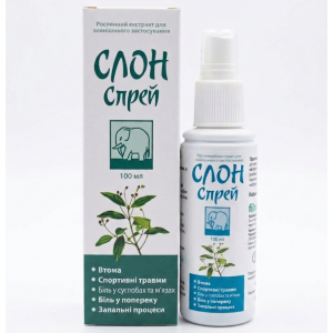 Слон спрей при болях у суглобах та м'язах Fito Pharma, 100 мл Слон спрей при болях у суглобах та м'язах Fito Pharma, 100 мл