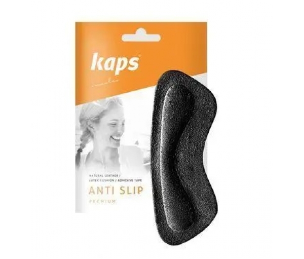 Кожаные наклейки на задник обуви Kaps Anti Slip Black