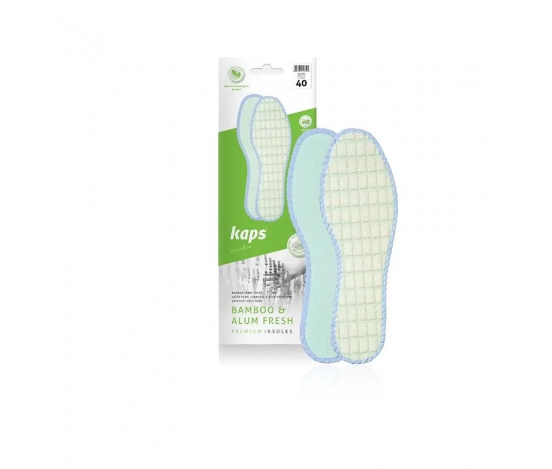 Гигиенические стельки для обуви из бамбукового волокна Kaps Bamboo & Alum Fresh