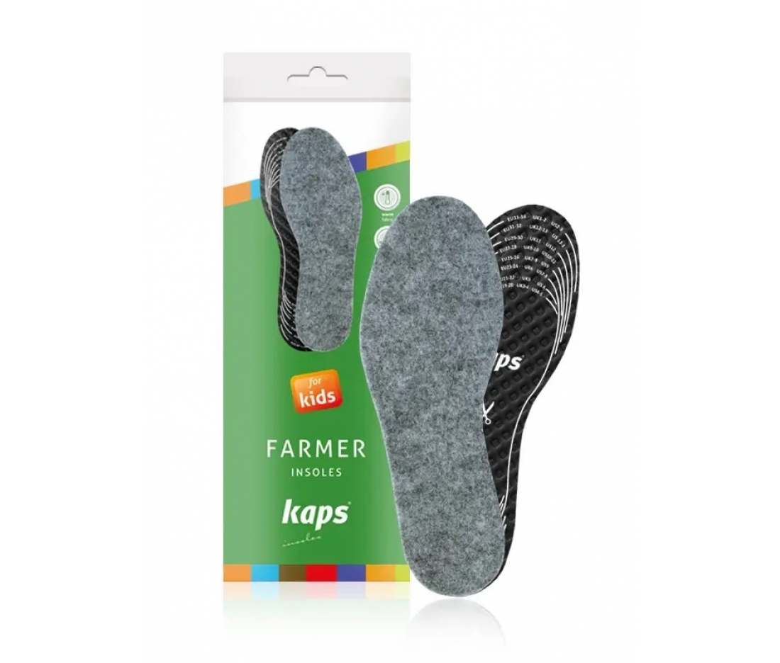 Детские зимние стельки (для вырезания) Kaps Farmer Детские зимние стельки (для вырезания) Kaps Farmer