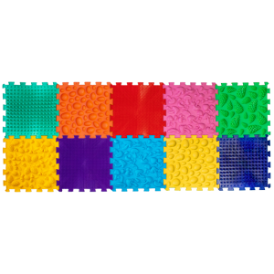 Коврик массажный "Пазлы Микс" (10 элементов) 09428 Ortek Коврик массажный "Пазлы Микс" (10 элементов) 09428 Ortek