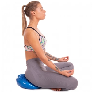 Балансировочная подушка массажная D 33см надувная с насосом 10401 Ortek