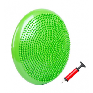 Балансировочная подушка массажная D 33см надувная с насосом 10401 Ortek