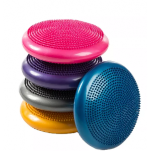 Балансировочная подушка массажная D 33см надувная с насосом 10401 Ortek