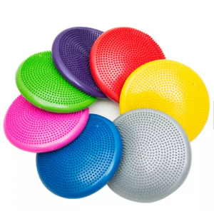 Балансировочная подушка массажная D 33см надувная с насосом 10401 Ortek