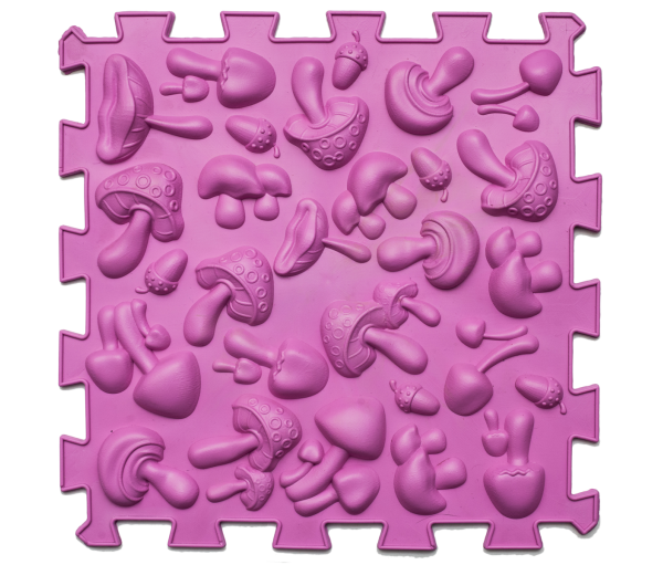 Коврик массажный "Пазлы Микс" Грибы (1 элемент) 09223 Ortek