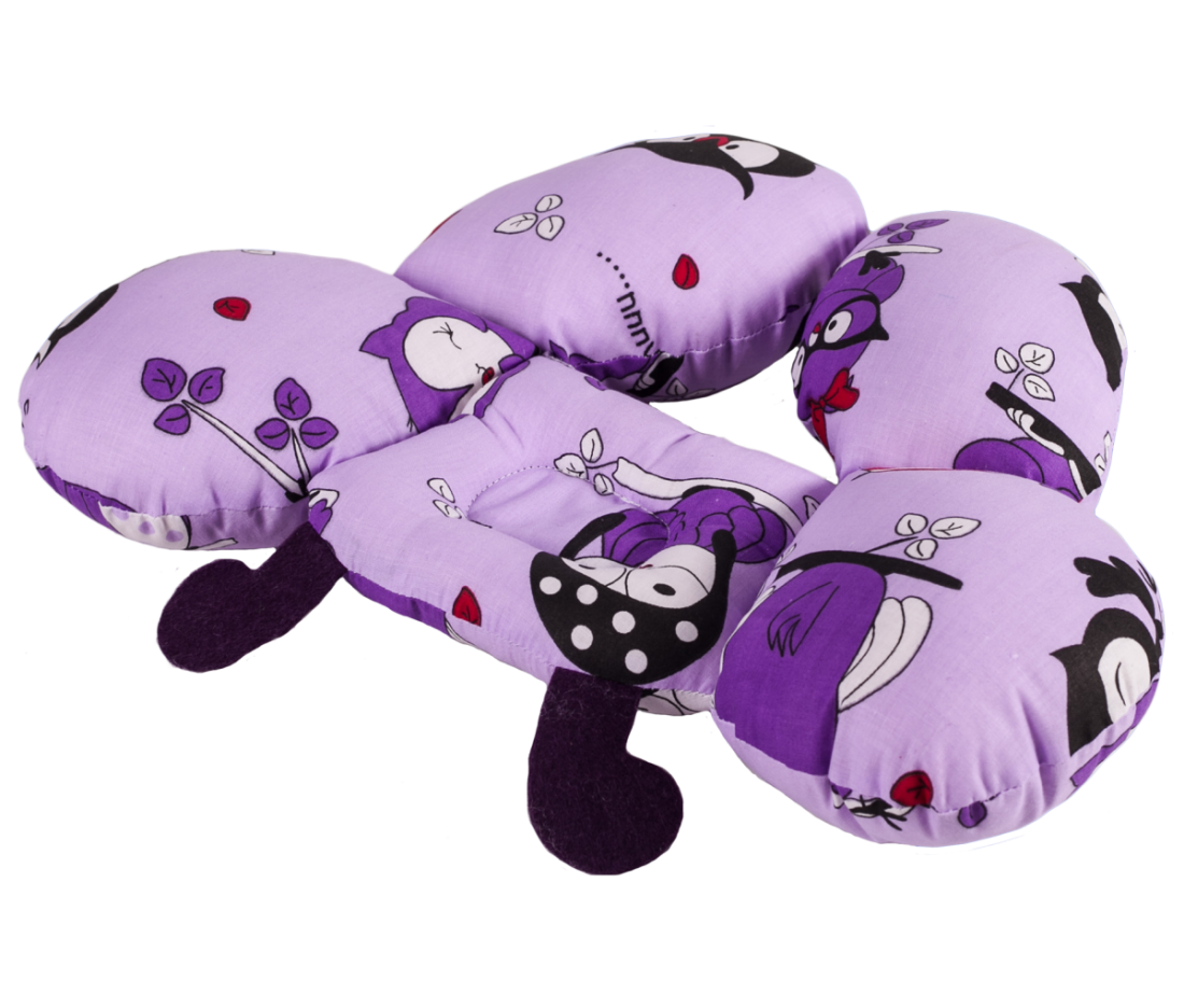 Детская анатомическая подушка для путешествий дорожная 42х32х6см Olvi J2302 Travel