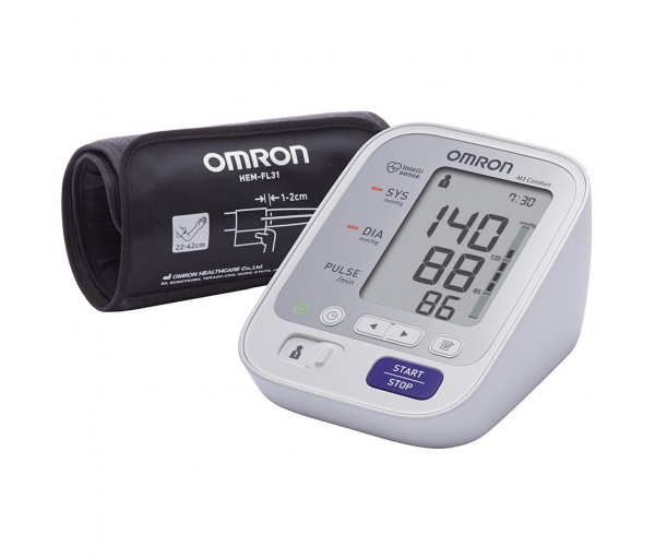 Автоматический тонометр с манжетой Intelli Wrap и адаптером сети, Omron M3 Comfort (HEM-7134-ALRU)