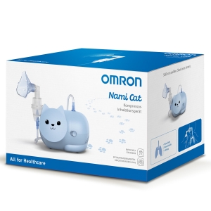 Небулайзер компрессорный (ингалятор) для детей Omron Nami Cat (NE-C303K-KDE)