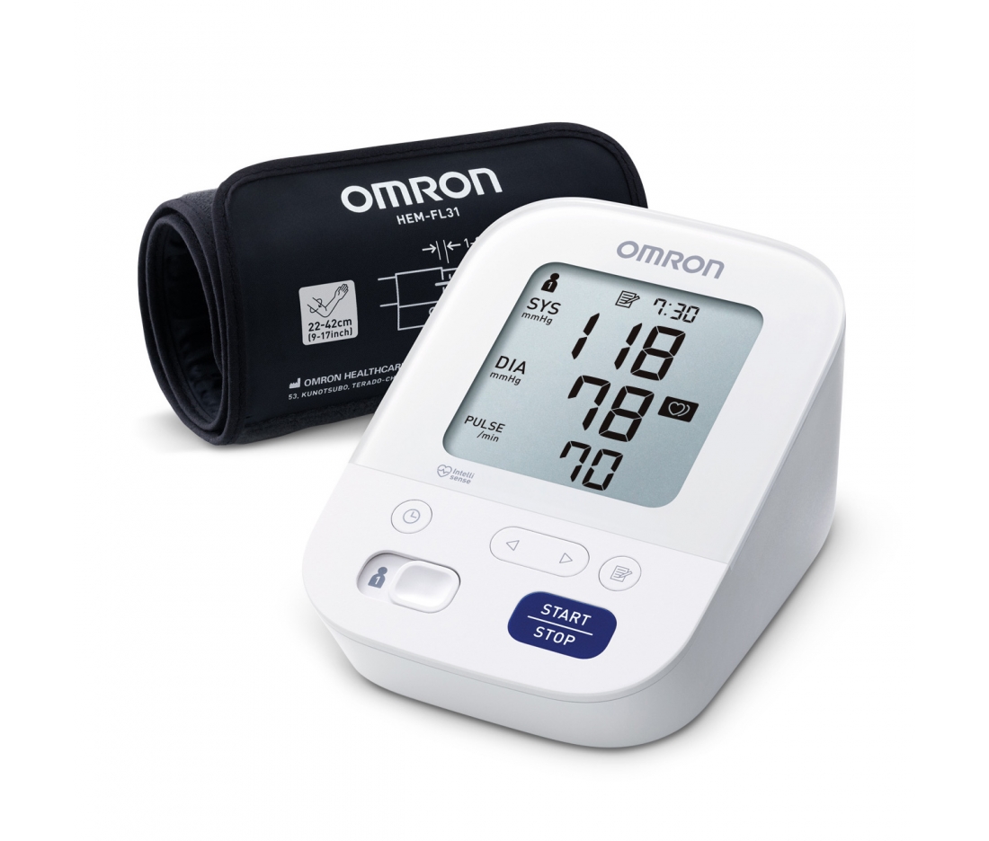 Автоматический тонометр Omron M3 Comfort с манжетой Intelli Wrap (HEM-7155-E)