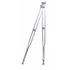 Костыли подмышечные алюминиевые (пара), H= 114-134 см, Doctor Life 10022 (для роста человека от 160 см до 180 см)