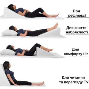 Подушка ортопедична "Клин" при рефлюксі (58х58х29см) Olvi J2540GR