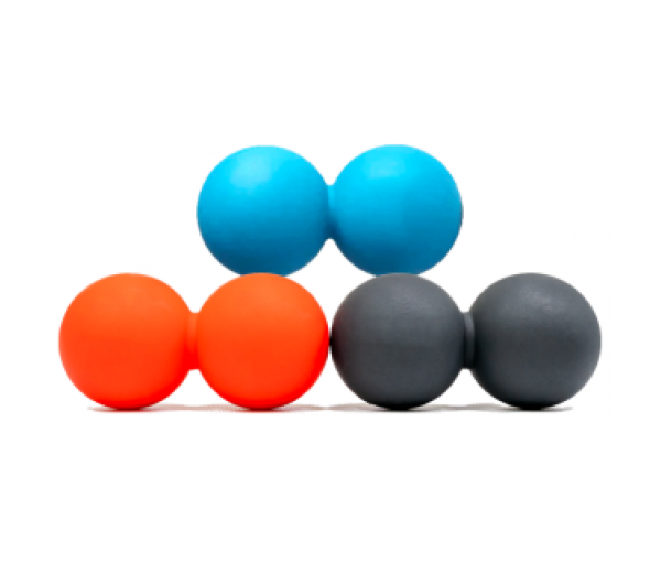 Двойной массажный мяч (12х6 см) Тяжелый фасциальный мяч, 10883 Оrtek