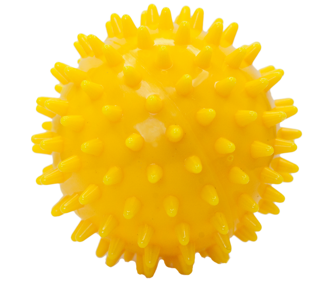 Мяч массажный с шипами твердый (диаметр 7 см) 10008 Ortek 