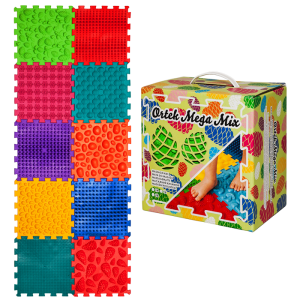 Коврик массажный "Пазлы Микс" (10 элементов) 09428 Ortek Коврик массажный "Пазлы Микс" (10 элементов) 09428 Ortek