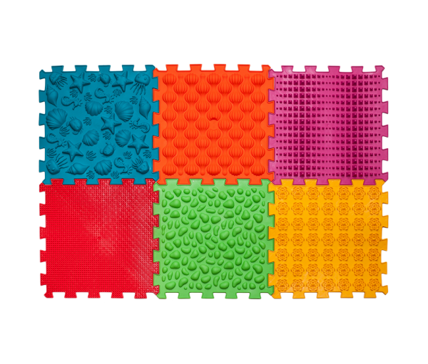 Коврик массажный "Пазлы Морской" (6 элементов) 09713 Ortek