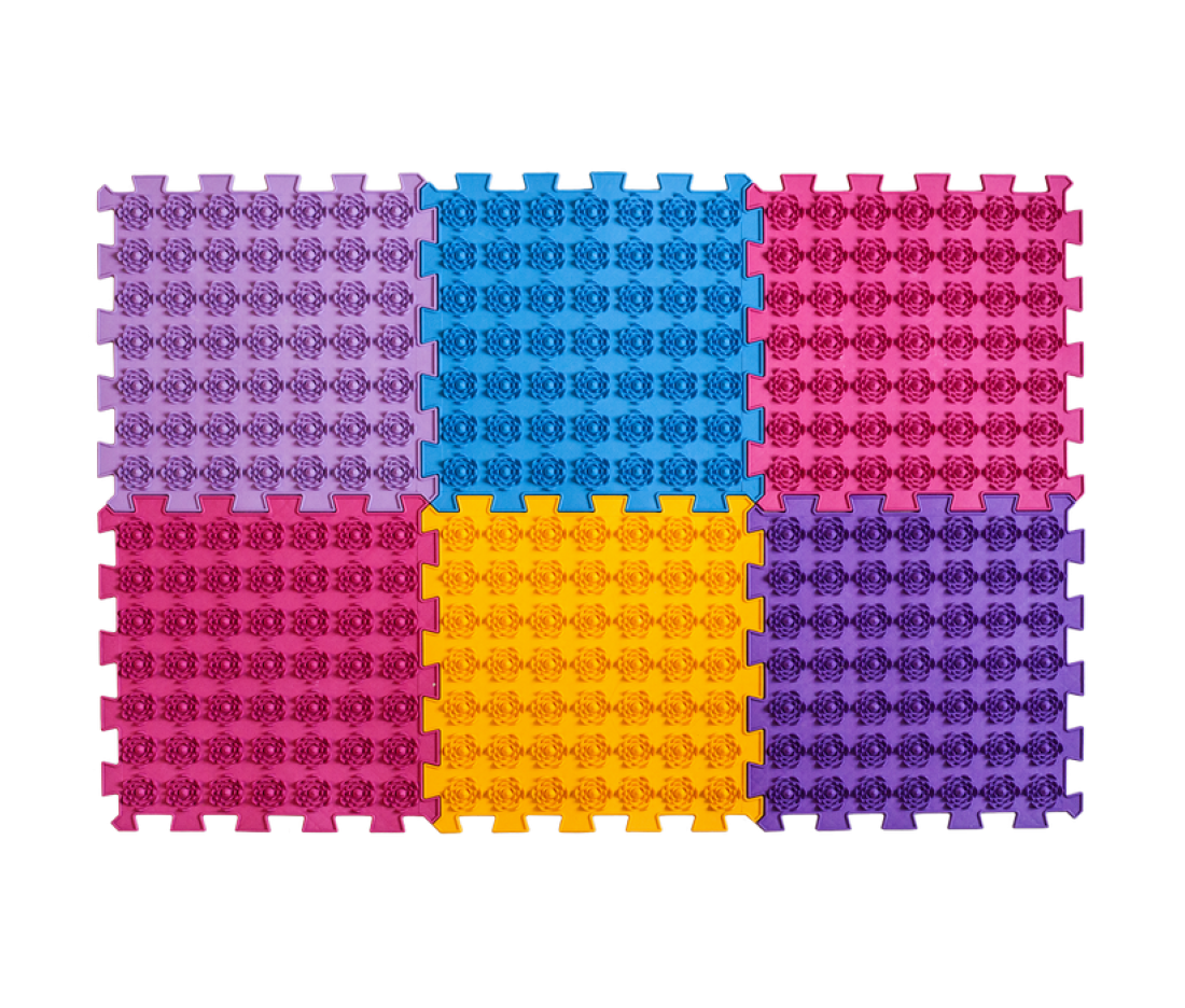 Акупунктурный массажный коврик Лотос (6 элементов) 09533 Ortek