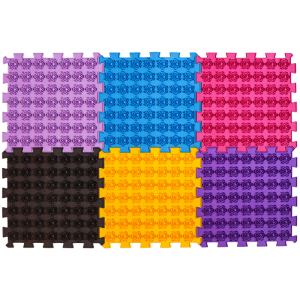 Акупунктурный массажный коврик Лотос (6 элементов) 09533 Ortek