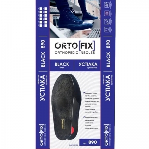 Ортопедичні устілки для закритого взуття Ortofix 890 Black