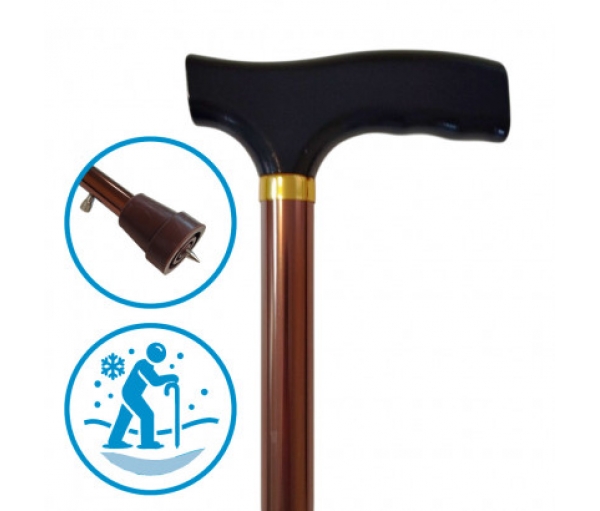 Трость алюминиевая с механизмом против скольжения OSD-C01