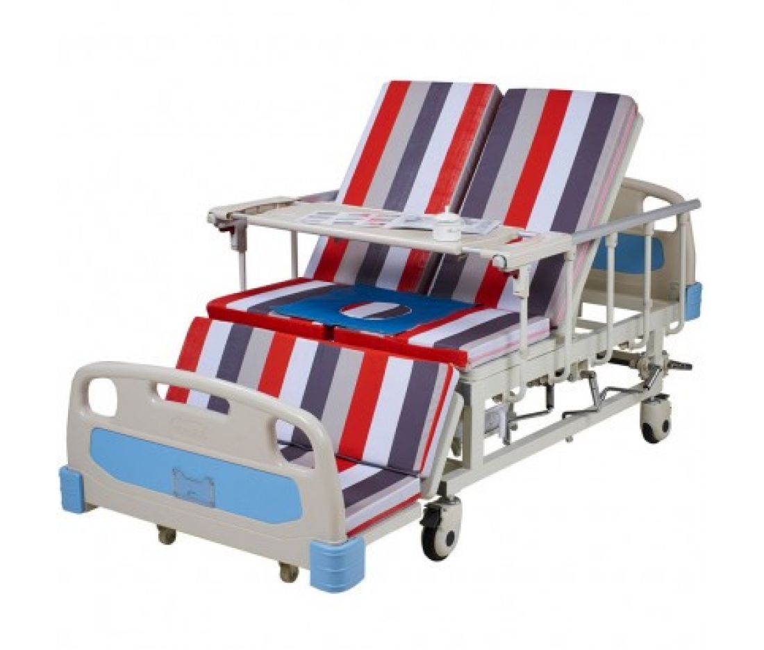 Медицинская механическая кровать с туалетом и функцией бокового переворота OSD-CH1P Медицинская механическая кровать с туалетом и функцией бокового переворота OSD-CH1P